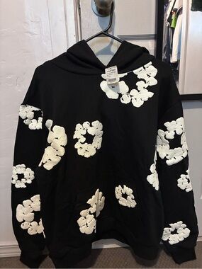 Black And White Denim Tears Hoodie